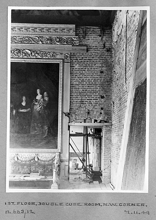 panels and plasterwork removed